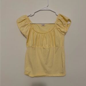 Brandy Melville Light Yellow Blouse